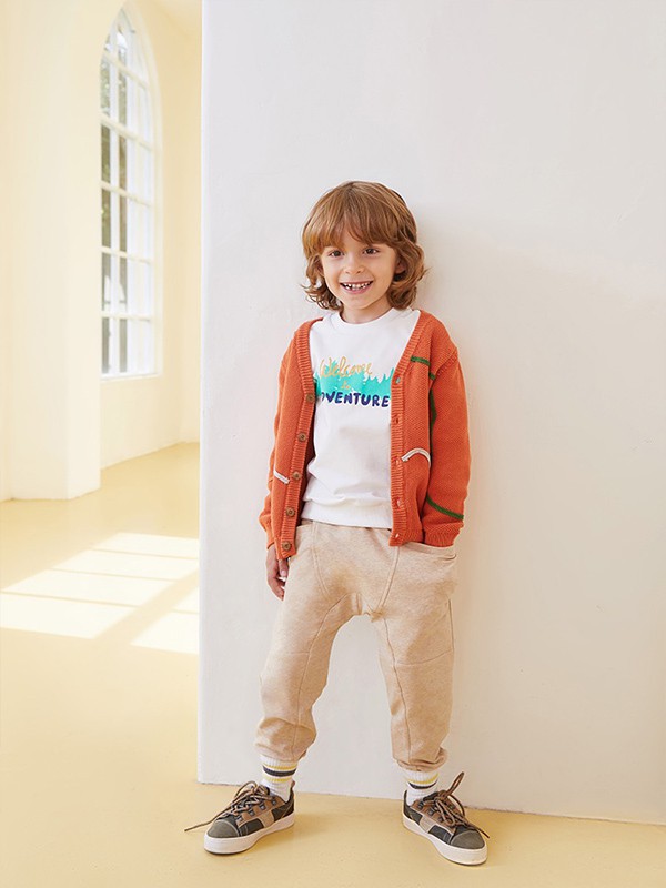 好孩子童装2021秋冬季白色T恤