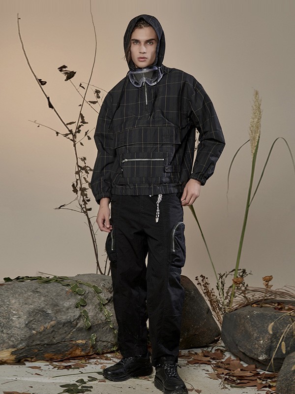 J.P.E男装2022春夏季黑色工装裤