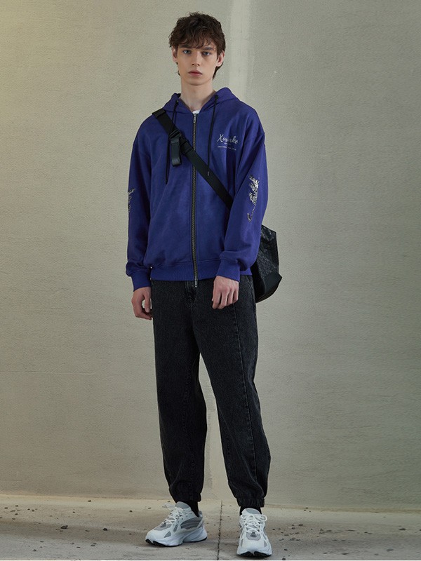 J.P.E男装2022春夏季藏蓝色卫衣