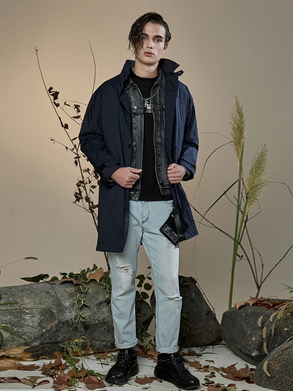 J.P.E男装2022春夏季浅蓝色长裤