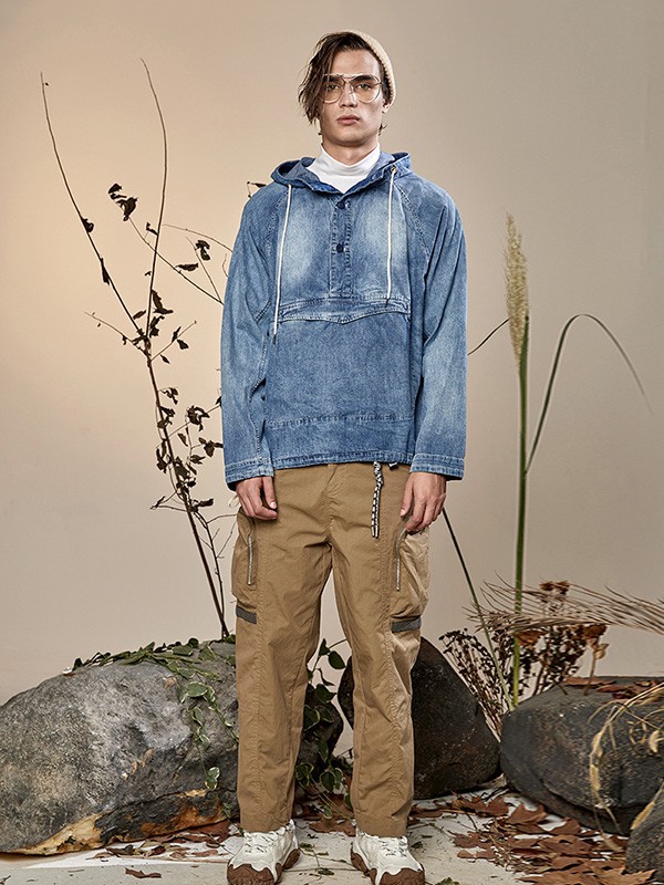 J.P.E男装2022春夏季卡其色长裤