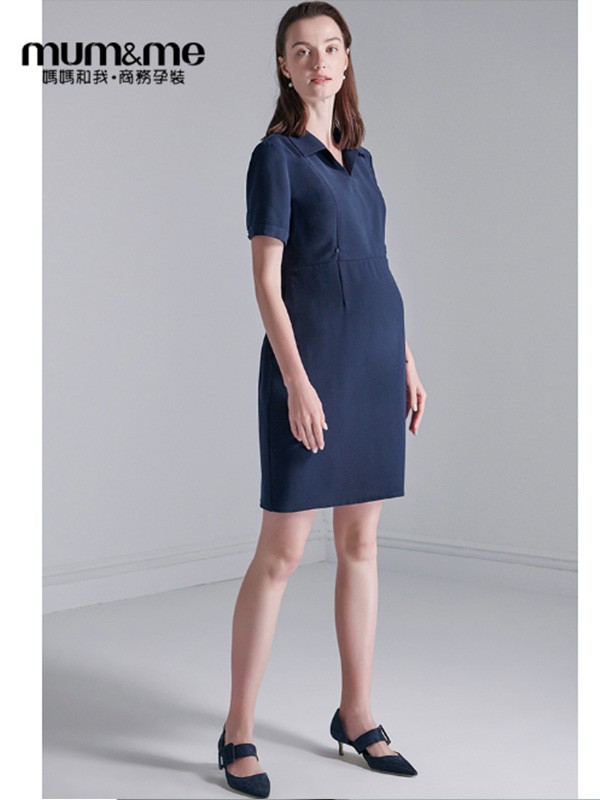 mum&me女装2022春夏季藏蓝色家居服