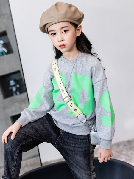 童戈童装2022春夏季灰色T恤