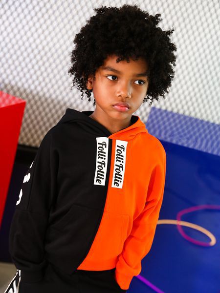 芙丽芙丽童装2022春夏季拼色卫衣