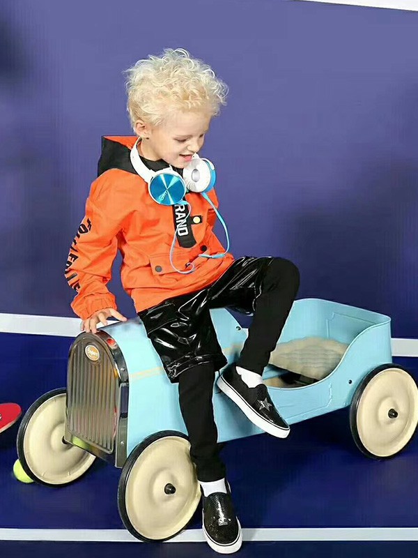 芙丽芙丽童装2022春夏季橙色卫衣