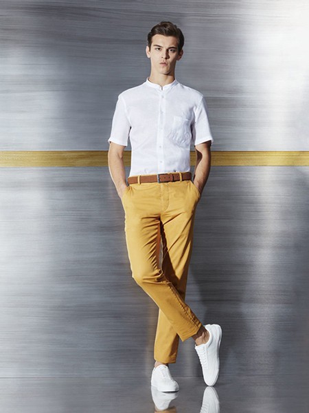 迈雅2022春夏季黄色长裤