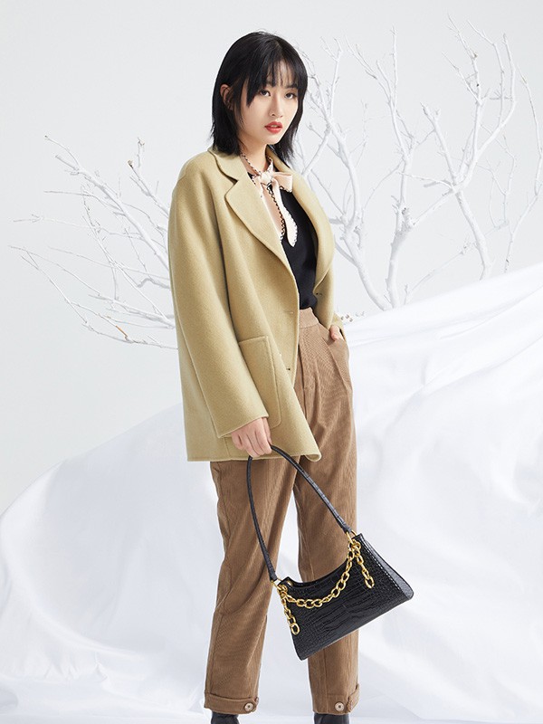 ...minette女装2021秋冬季卡其色长裤