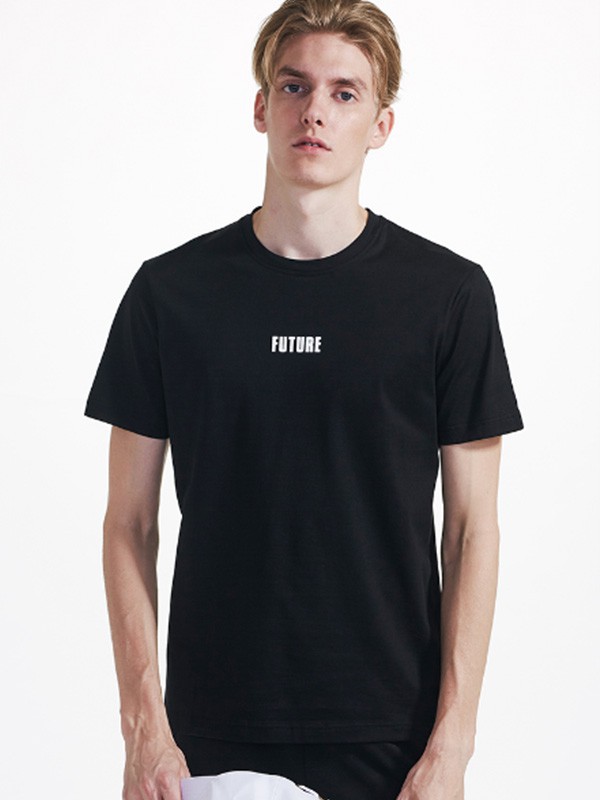 群豪男装2022春夏季黑色T恤