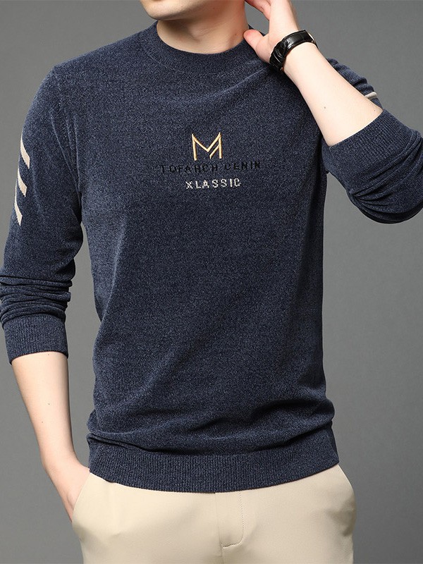 巴贝男装2021秋冬季黑色T恤