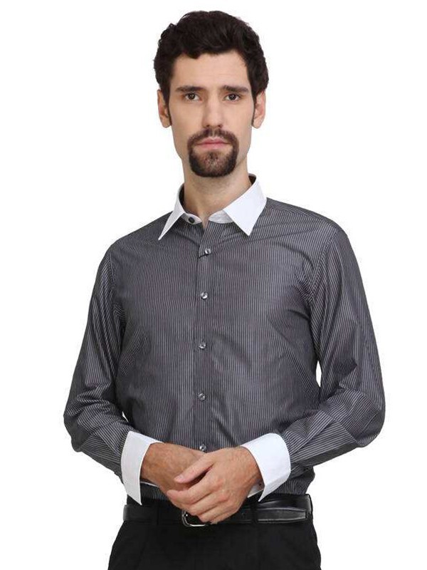 箭牌男装2022春夏季灰色衬衫