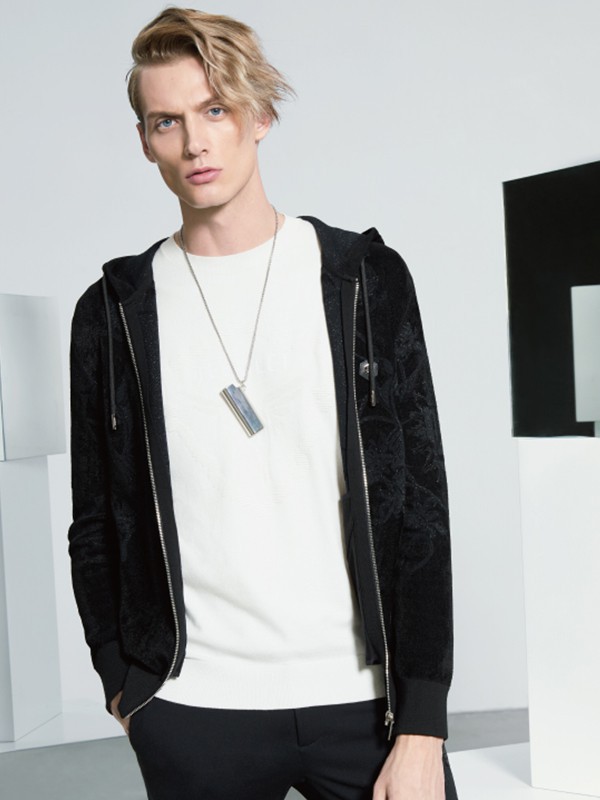 Jefulei男装2022春夏季白色T恤