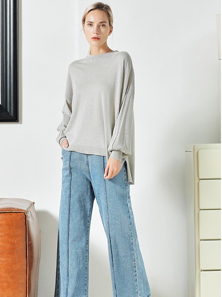 JAC女装2022春夏季灰色T恤