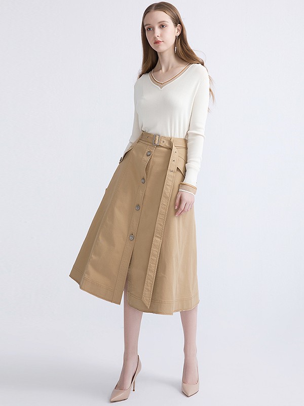 IVYKKI2022春夏季白色T恤