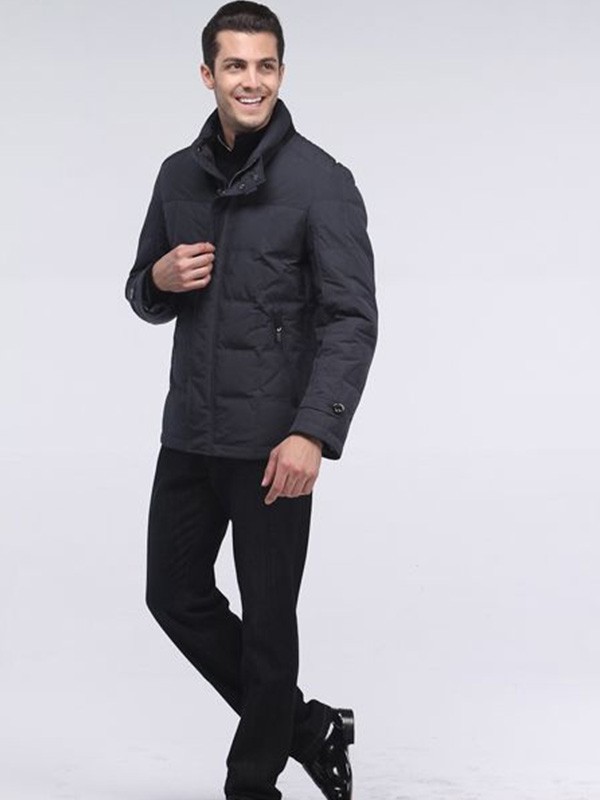 侨蒙男装2021秋冬季黑色长裤