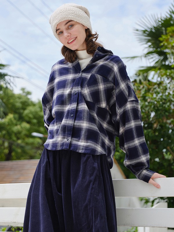 棉购2021秋冬季藏蓝色家居服