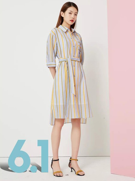 欧丝蒂雅文2022春夏季白色衬衫裙