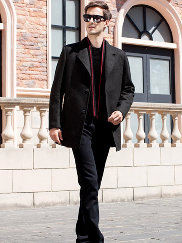 邦迪斯顿男装2021秋冬季黑色西装