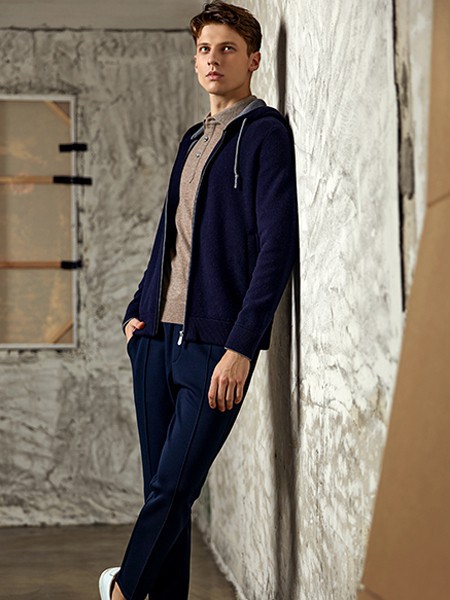 卡莱米路男装2021秋冬季黑色西装裤