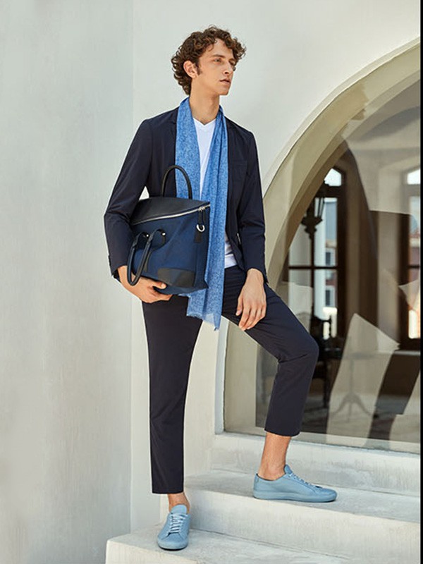 卡莱米路男装2021秋冬季黑色西装裤