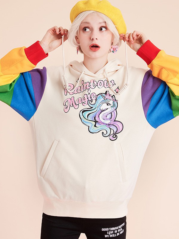 LALABOBO2021秋冬季拼色T恤