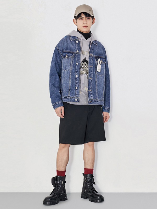 TRENDIANO2022春夏季黑色短裤