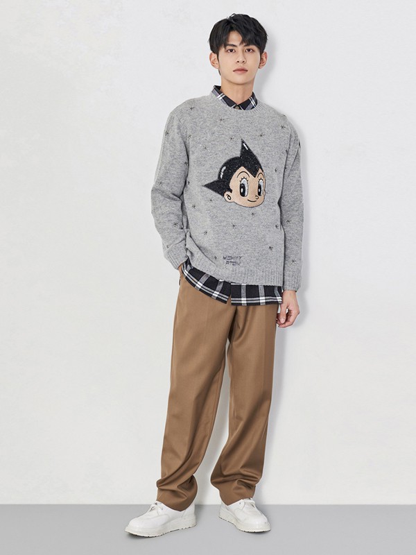 TRENDIANO2022春夏季灰色T恤