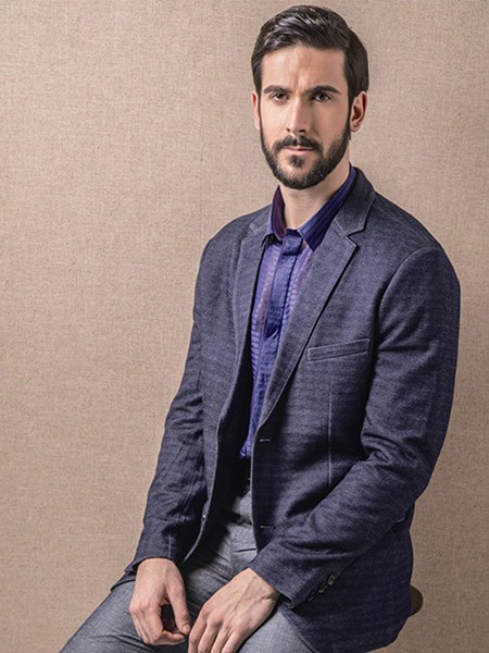 FKYM男装2021秋冬季黑色西装