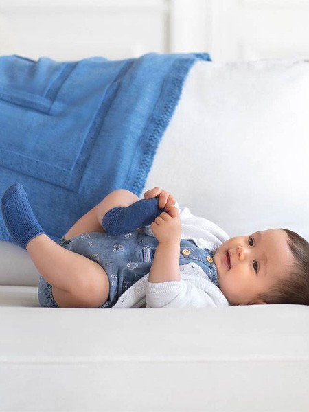 麦悠2022春夏季蓝色连体衣