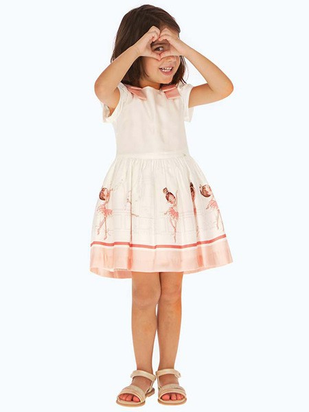 麦悠2022春夏季粉色连衣裙