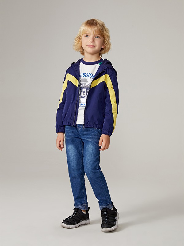 玛吉卡MAJAC童装2021秋冬季藏蓝色长裤