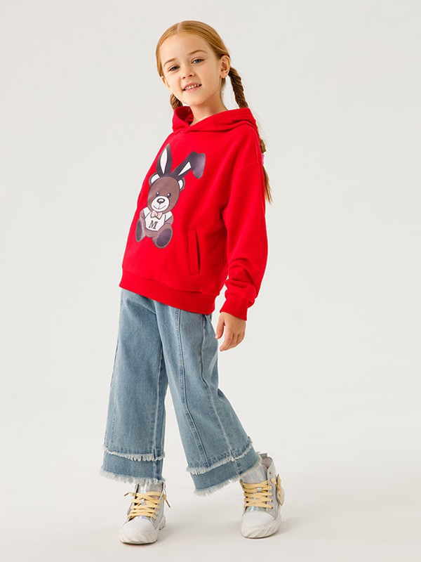 玛吉卡MAJAC童装2022春夏季红色卫衣