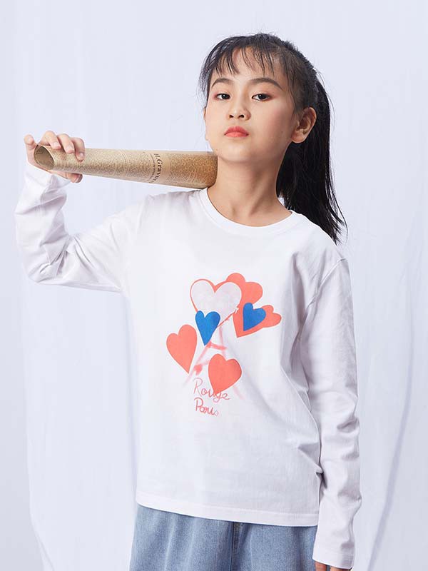 唯思凡weisifan童装2022春夏季白色T恤