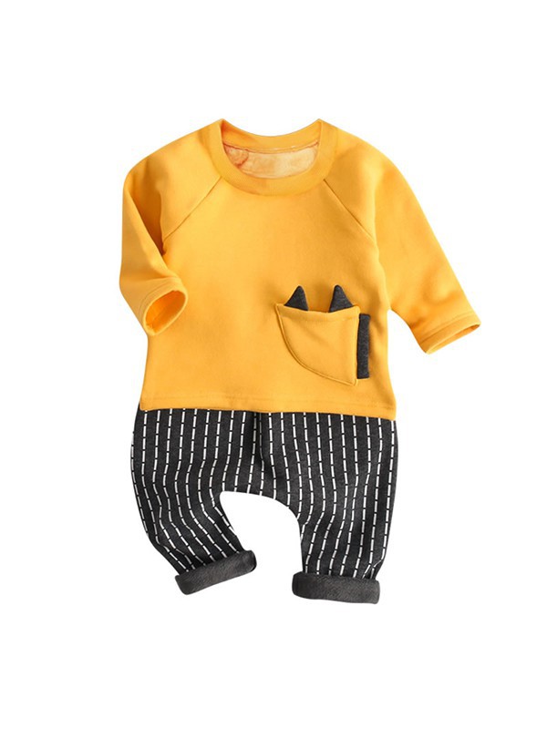 婴尚2021秋冬季黄色连体衣