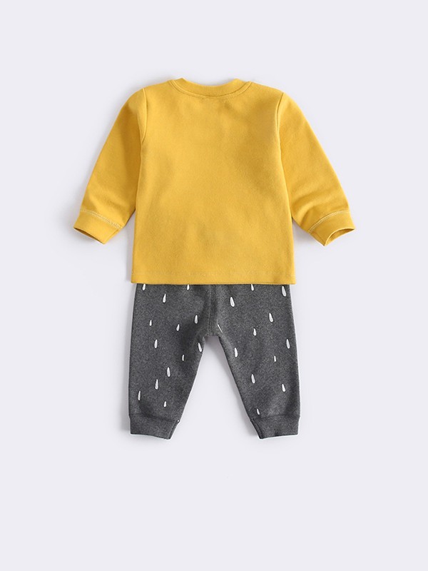 婴尚2021秋冬季黄色T恤