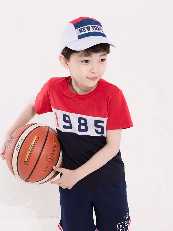 twinkids童装2022春夏季拼色T恤