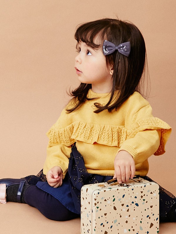 戴维贝拉 童装2022春夏季橙色T恤