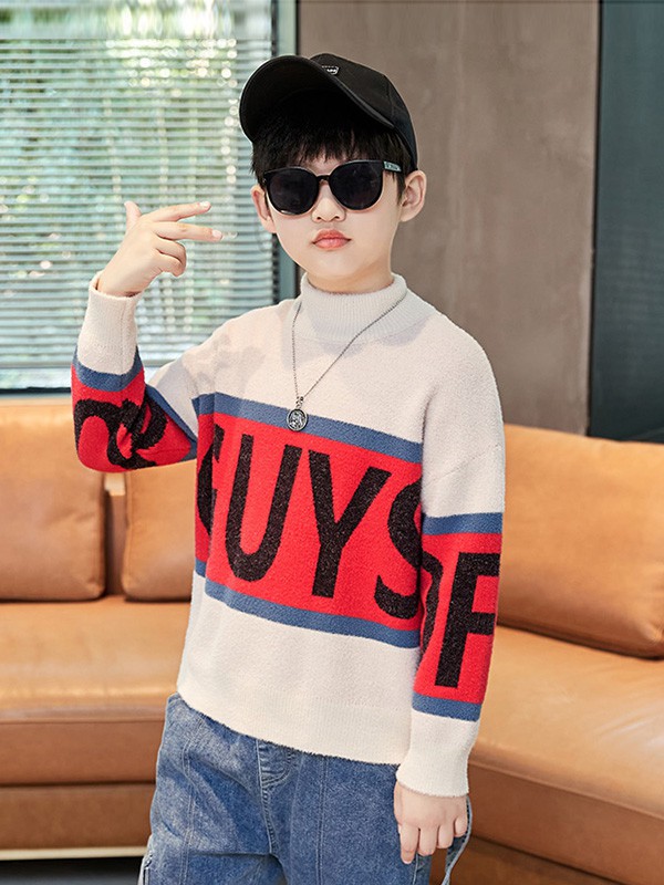 小奇象2021秋冬季白色毛衣