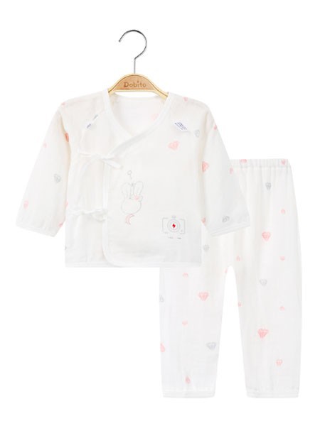 多比兔童装2022春夏季白色长裤