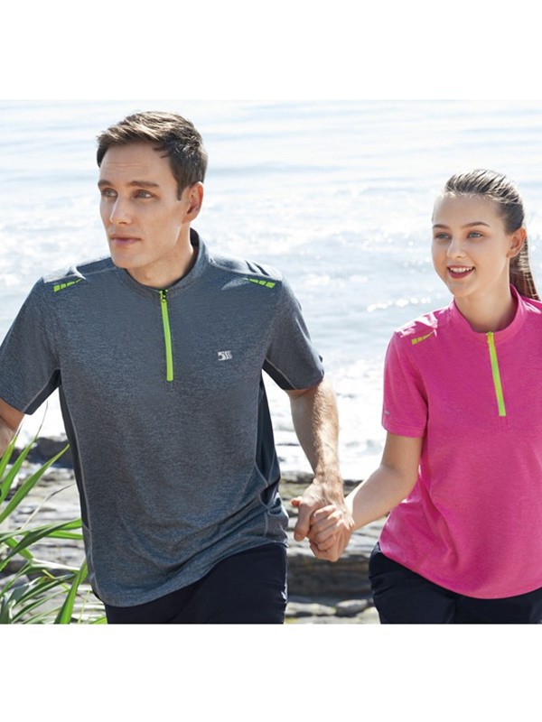 兰狮运动装2022春夏季粉色polo衫