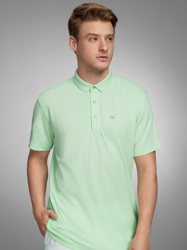 兰狮运动装2022春夏季绿色polo衫