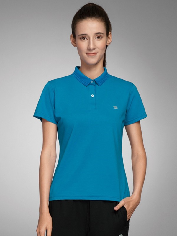 兰狮运动装2022春夏季蓝色polo衫