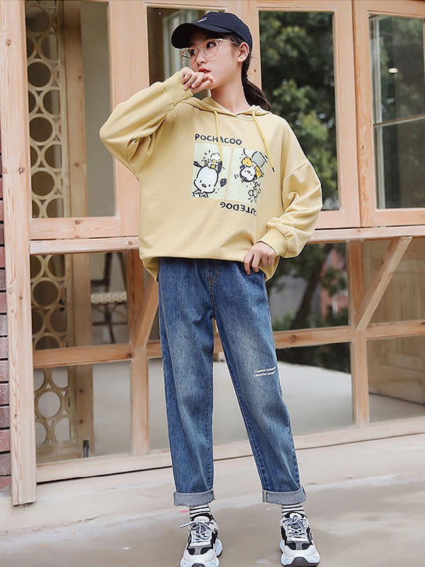 要要童装2022春夏季黄色T恤