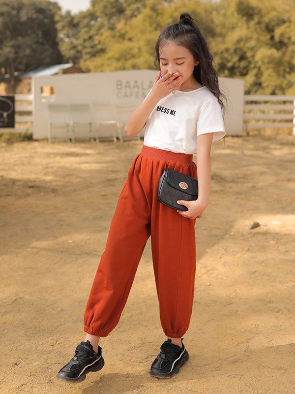 洛巴兔童装2022春夏季白色T恤