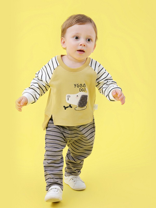 英格贝贝童装2022春夏季白色T恤