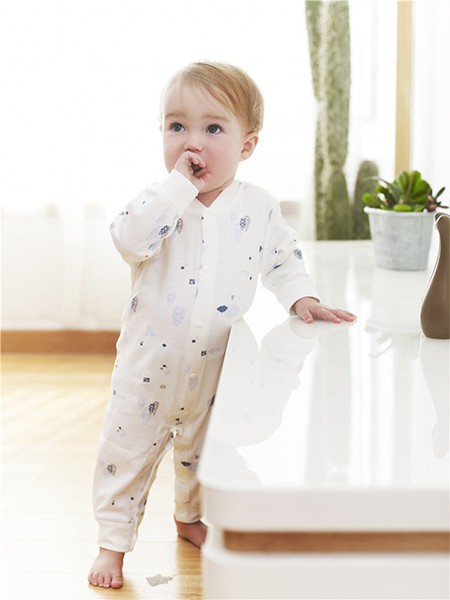 小丹佛尔童装2022春夏季白色连体衣