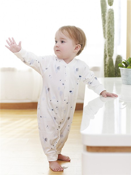 小丹佛尔童装2022春夏季白色连体衣