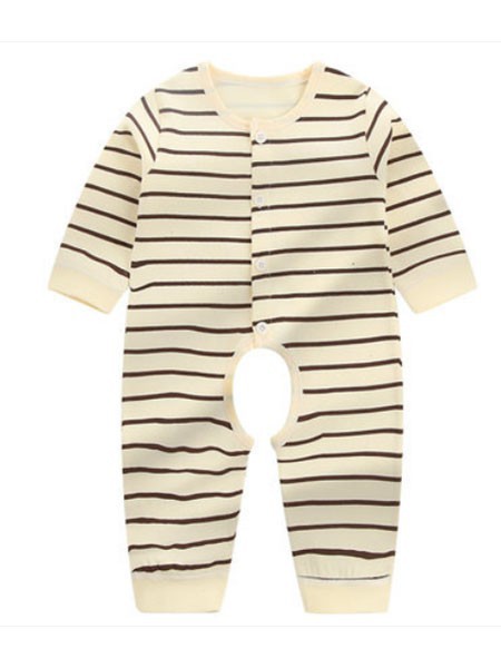 诺贝熊童装2022春夏季白色连体衣