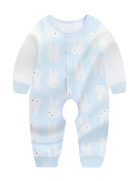 诺贝熊童装2022春夏季蓝色连衣裙