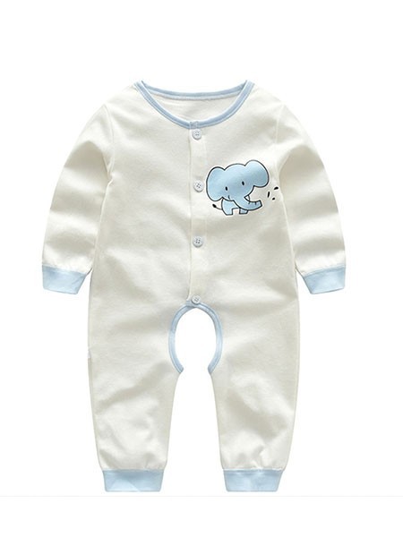 诺贝熊童装2022春夏季米色连体衣