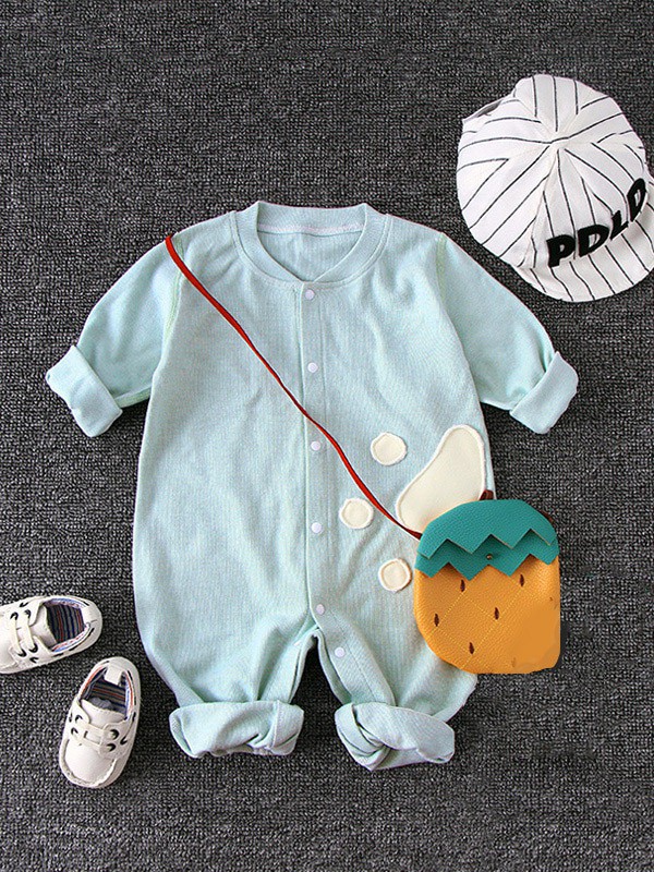 牧羊娃2022春夏季蓝色连体衣